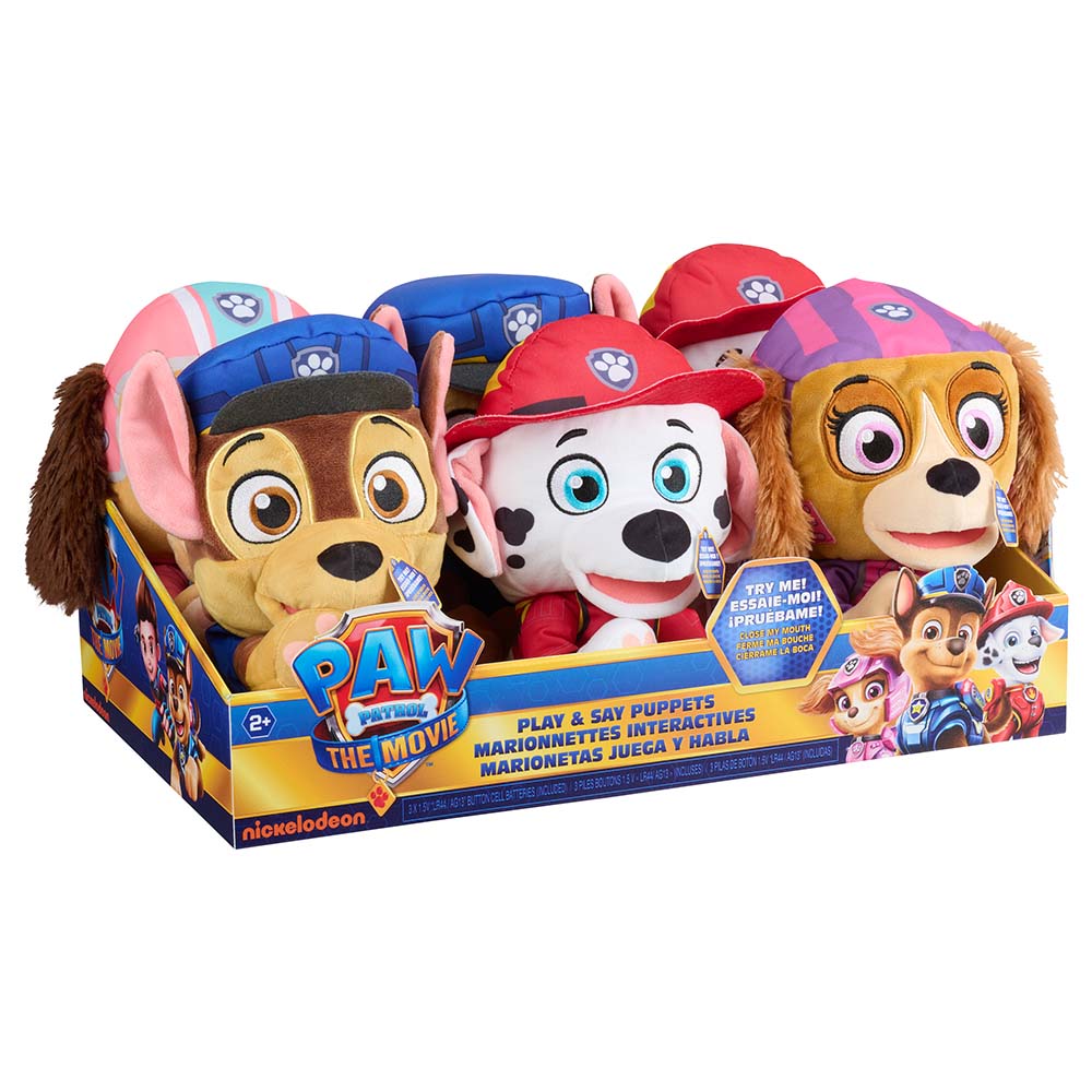 Buy Paw Patrol Movie Play & Say Plush Puppets (Sold Separately Subject to Availability) | Yallatoys.com