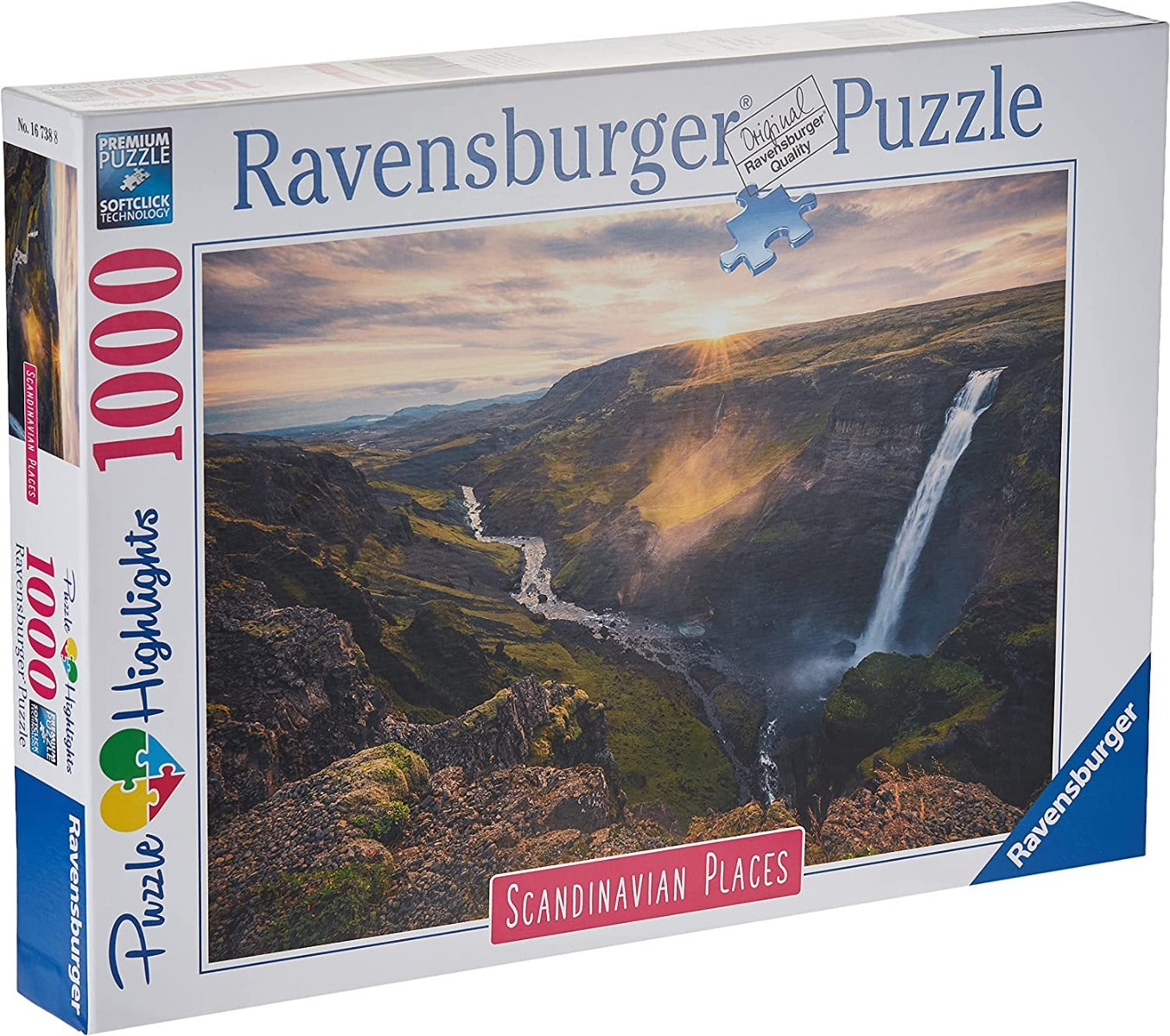 Buy Ravensburger Haifoss Waterfall Iceland 1000pcs Puzzle | Yallatoys.com