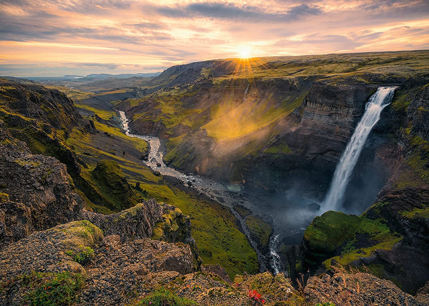 Buy Ravensburger Haifoss Waterfall Iceland 1000pcs Puzzle | Yallatoys.com