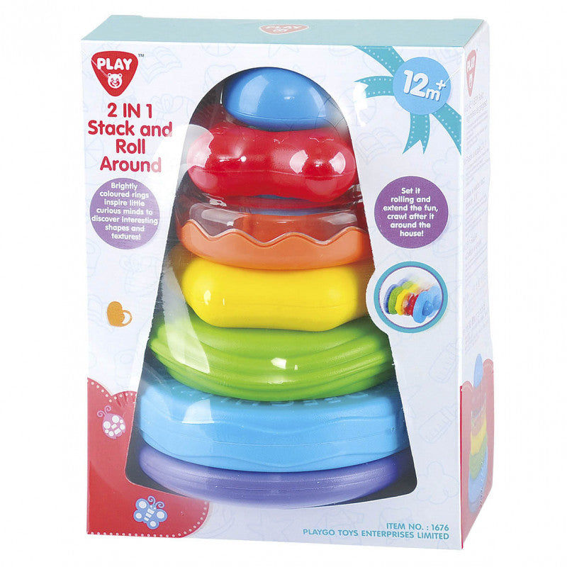 Buy Playgo 2 In 1 Stack And Roll Around | Yallatoys.com
