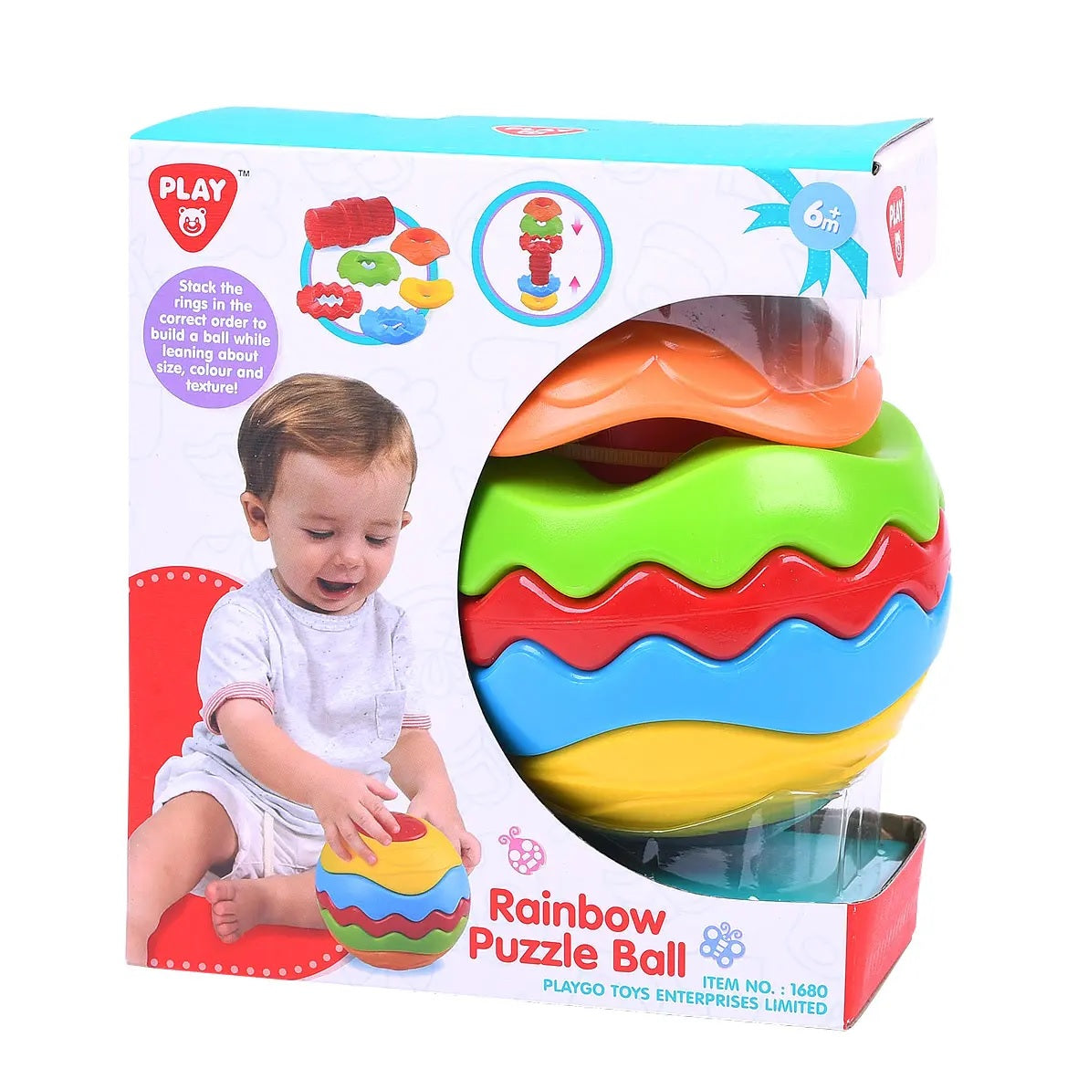 Buy Playgo Rainbow Puzzle Ball | Yallatoys.com