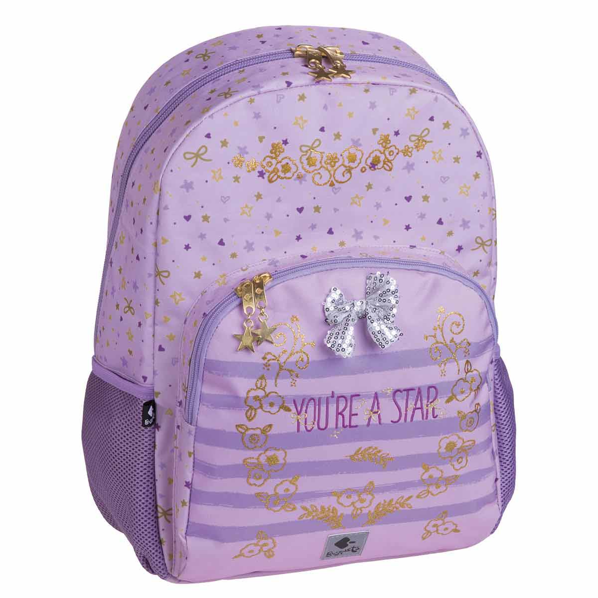Buy Busquets Backpack One Side Padded Base Star 17.5inch | Yallatoys.com