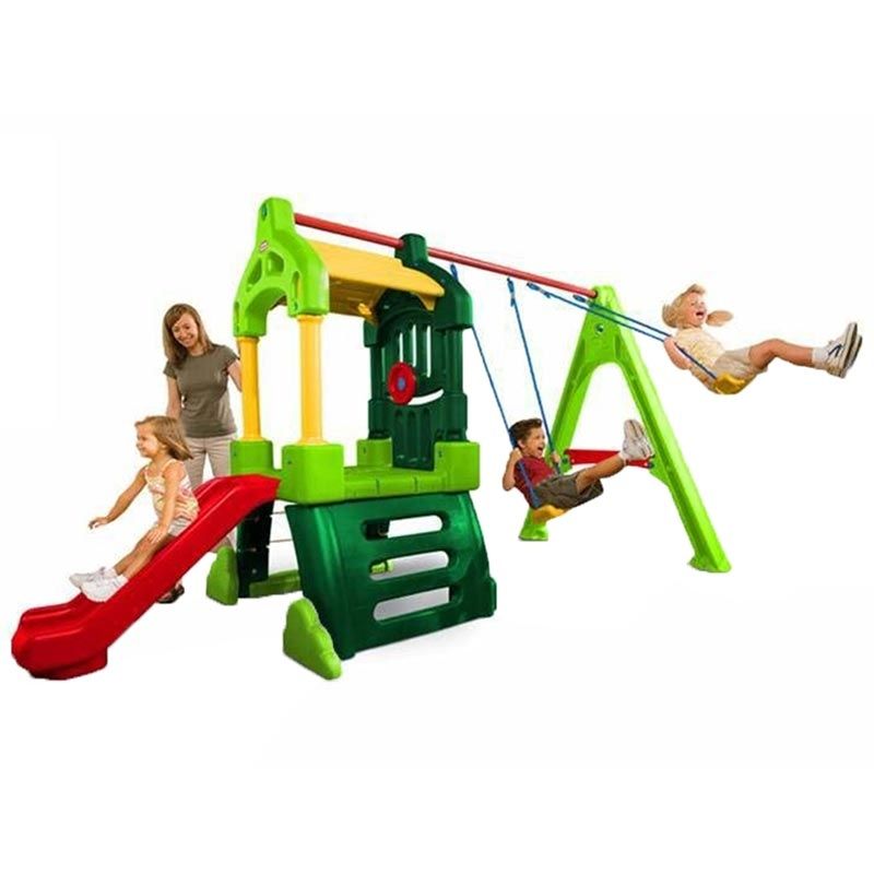 Buy Little Tikes Clubhouse Swing Set Natural | Yallatoys.com