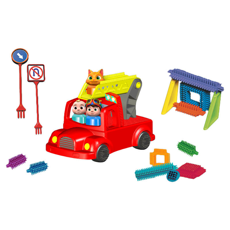 Buy Cocomelon Fire Truck Set Building Blocks | Yallatoys.com