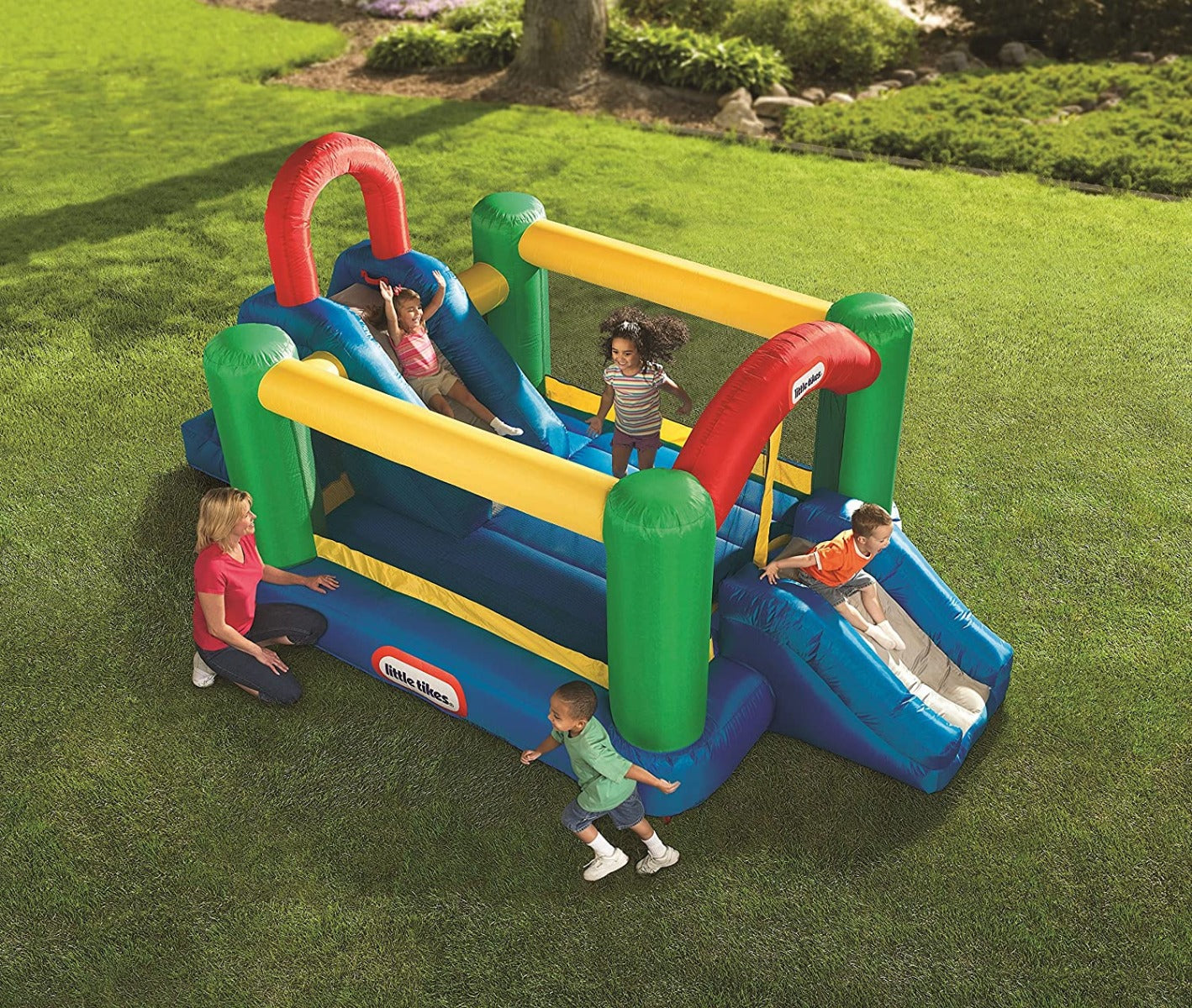 Buy Little Tikes Jump N Double Slide Bouncer | Yallatoys.com