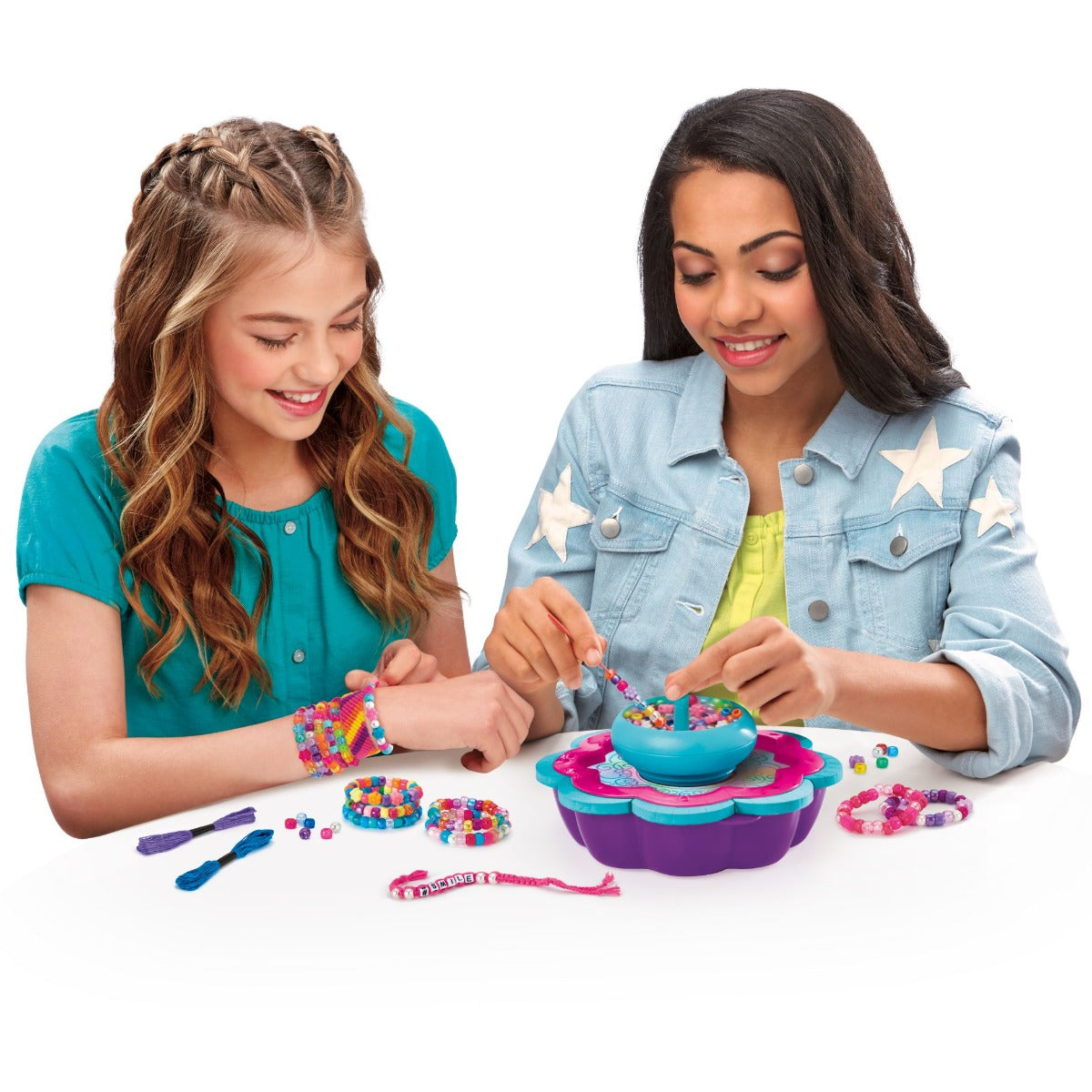 Buy Shimmer N Sparkle 2 in 1 Spin & Bead Bracelet Studio | Yallatoys.com