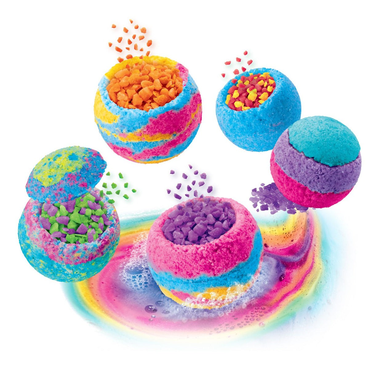 Buy Shimmer N Sparkle Rainbow Popping Bath Bombs | Yallatoys.com