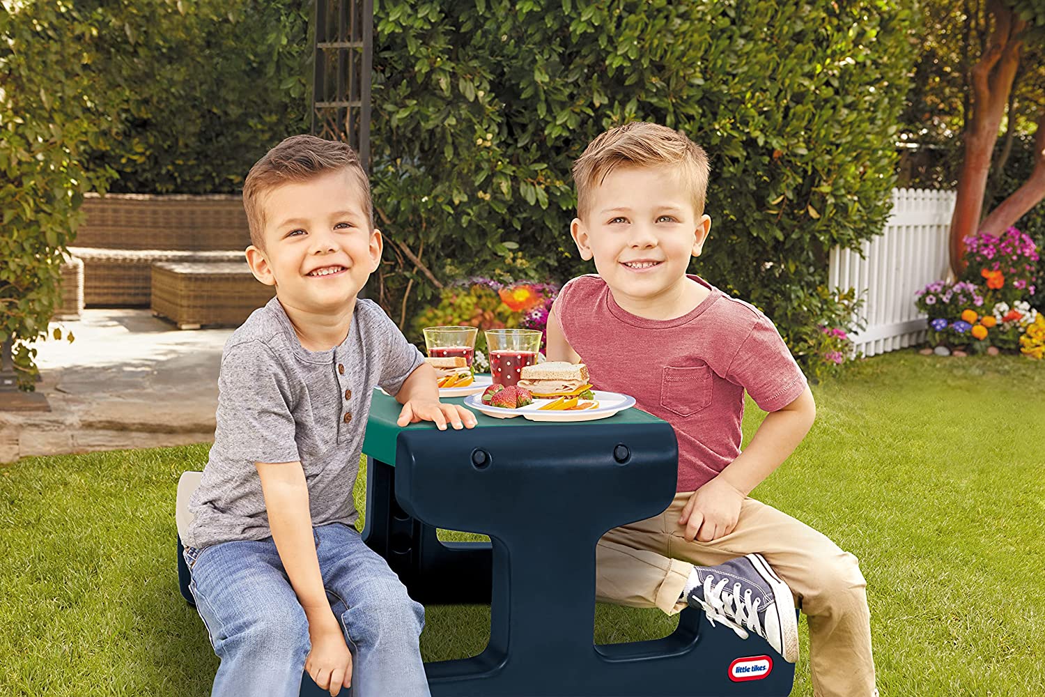 Buy Little Tikes Junior Picnic Table Blue | Yallatoys.com