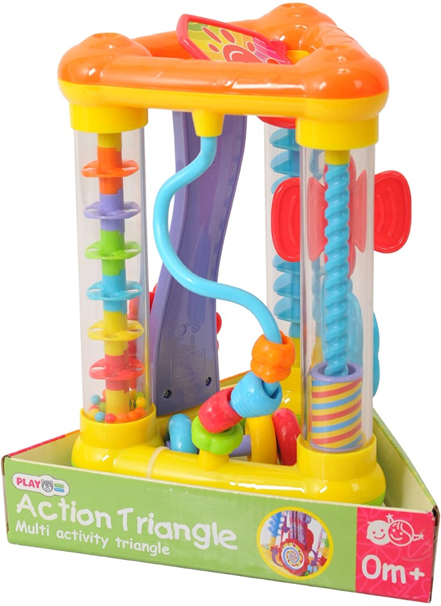 Buy Playgo  Action Triangle Baby Activity Toy 5 Sides Of Sensory Play | Yallatoys.com
