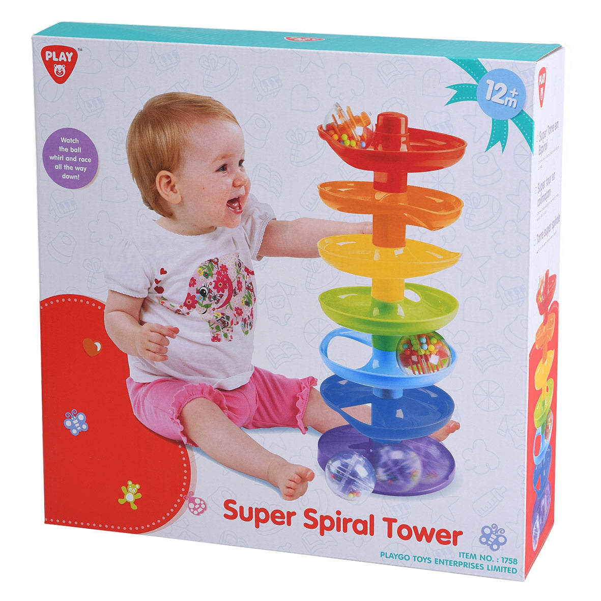 Buy Playgo Super Spiral Tower Ball Drop & Roll Activity Toy | Yallatoys.com