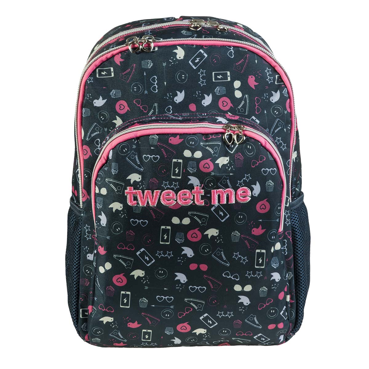 Buy Busquets Backpack Double Side Padded Base Tweet Me 17.5inch | Yallatoys.com