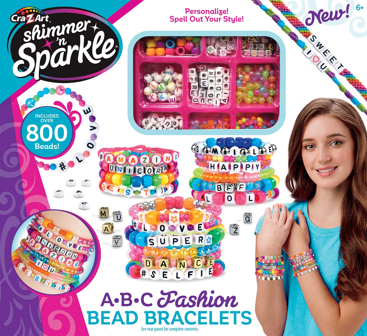 Buy Shimmer N Sparkle Make Your Own Abc Fashion Beads | Yallatoys.com