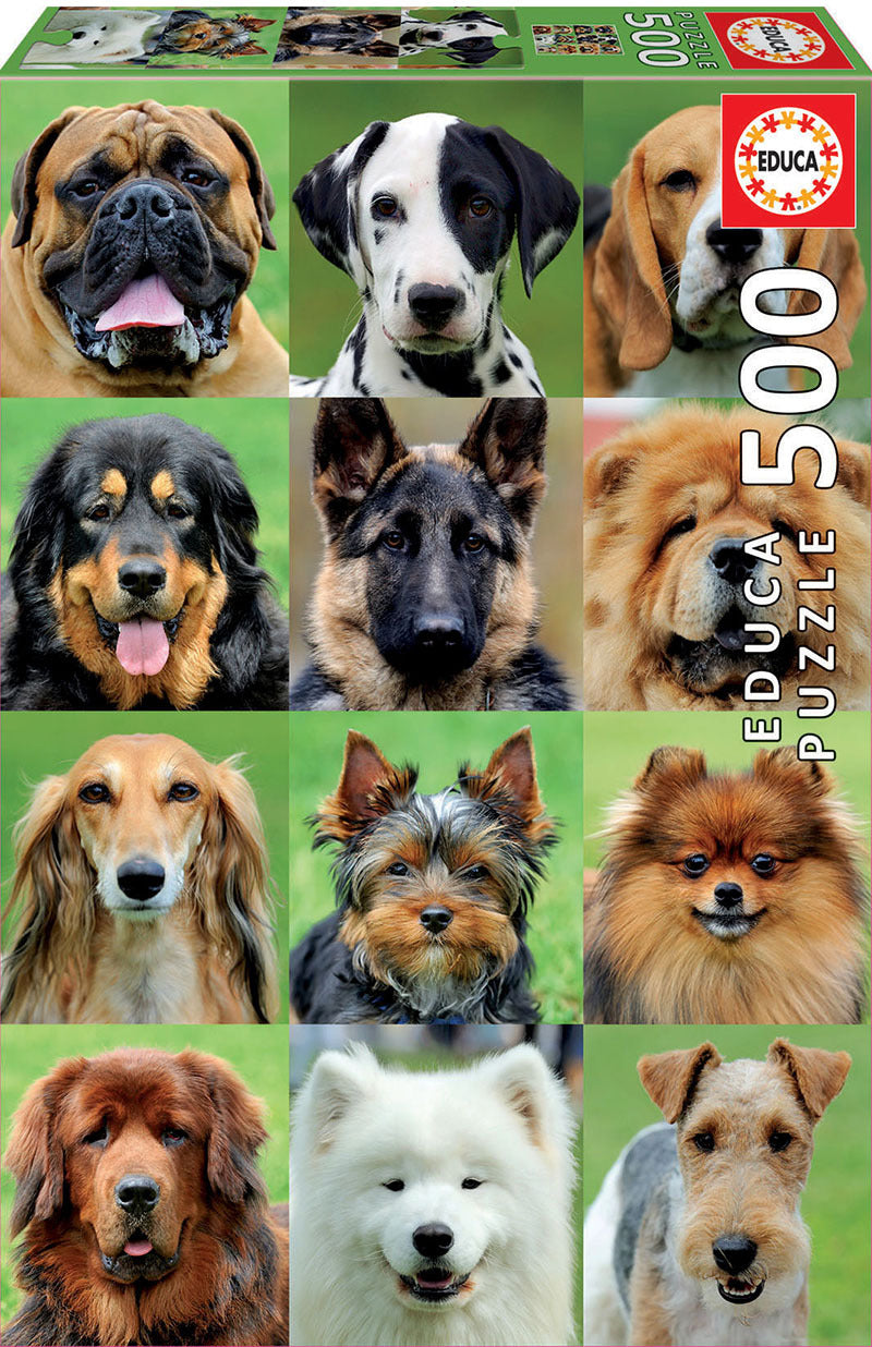 Buy Educa 500 Dogs Collage Puzzle | Yallatoys.com