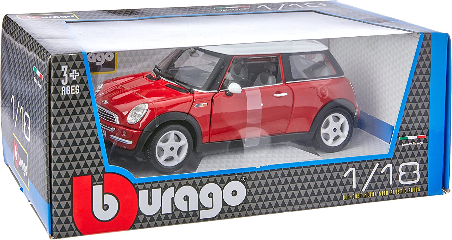 Buy Bburago Gold Collezione Mini Cooper Diecast Red Car | Yallatoys.com