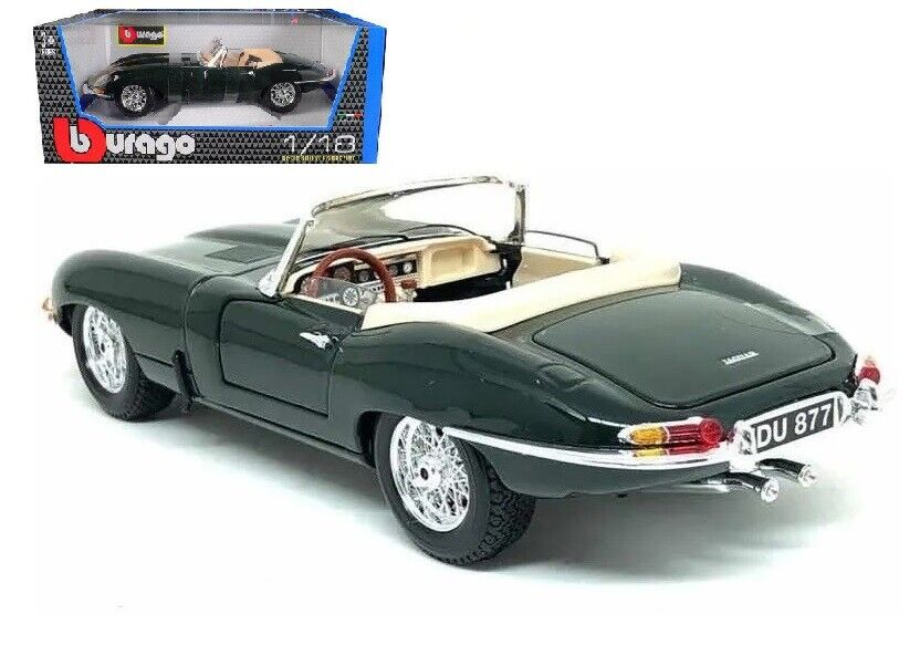 Buy Bburago Jaguar E Type Cabriolet 1961 Diecast Model Car | Yallatoys.com