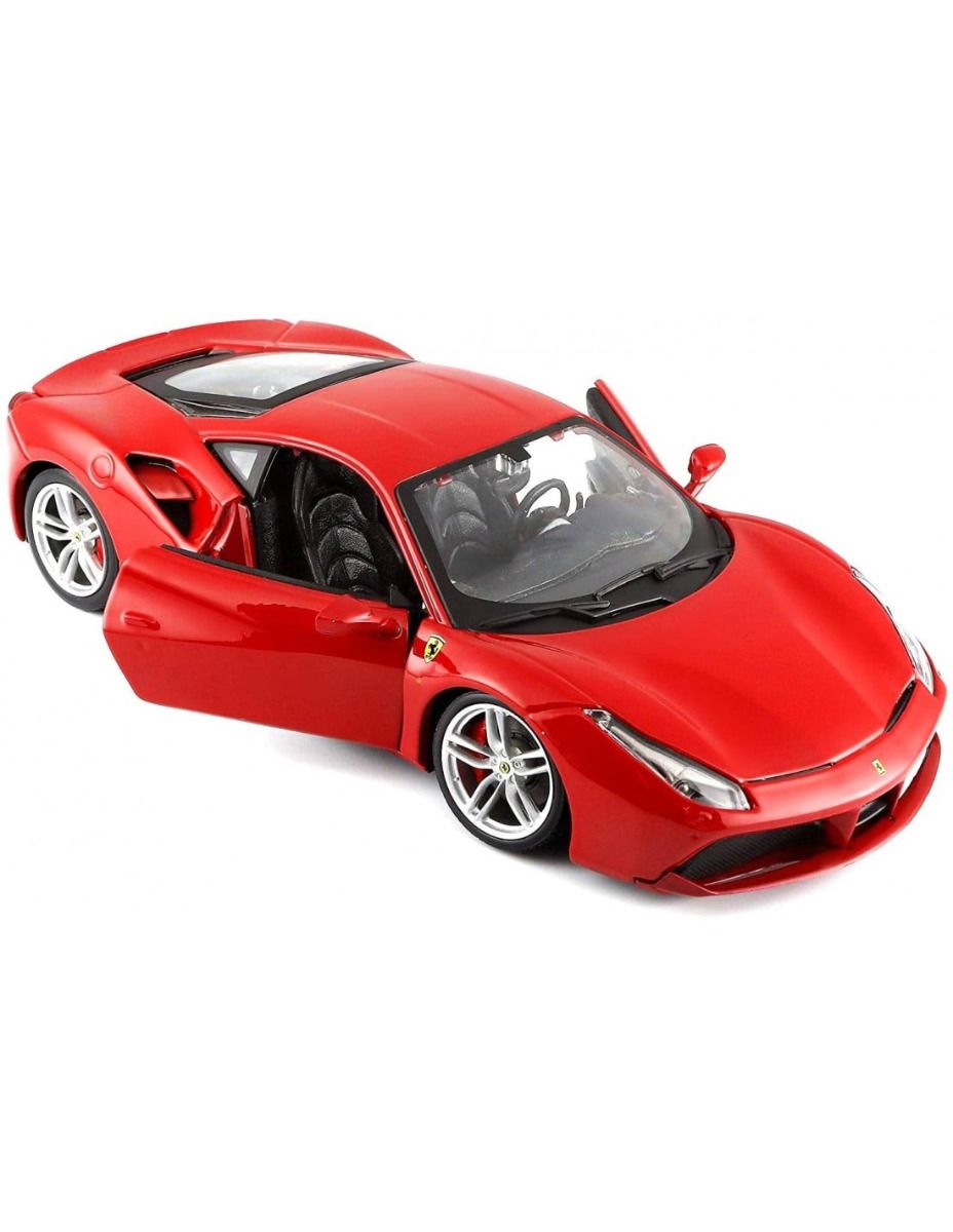 Buy Bburago Ferrari Race & Play 488 GTB Red Diecast Model | Yallatoys.com