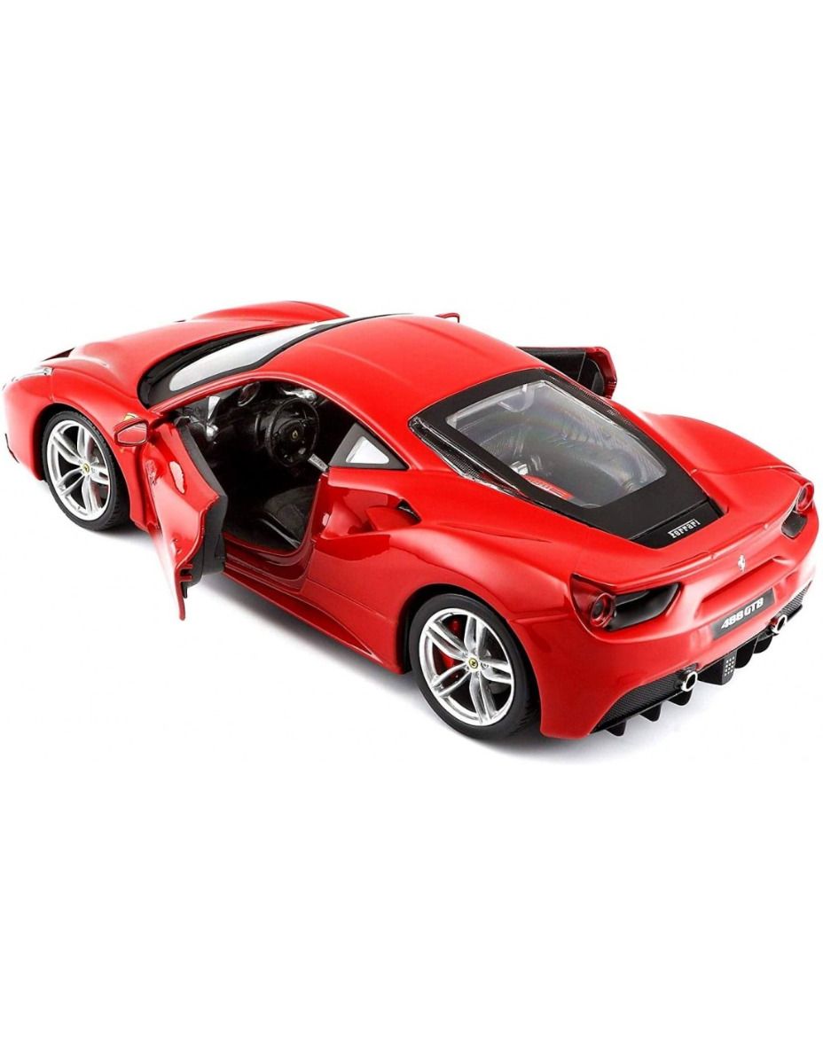 Buy Bburago Ferrari Race & Play 488 GTB Red Diecast Model | Yallatoys.com