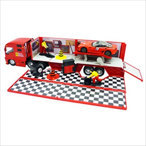 Buy Bburago Ferrari Race and Play Hauler Playset | Yallatoys.com