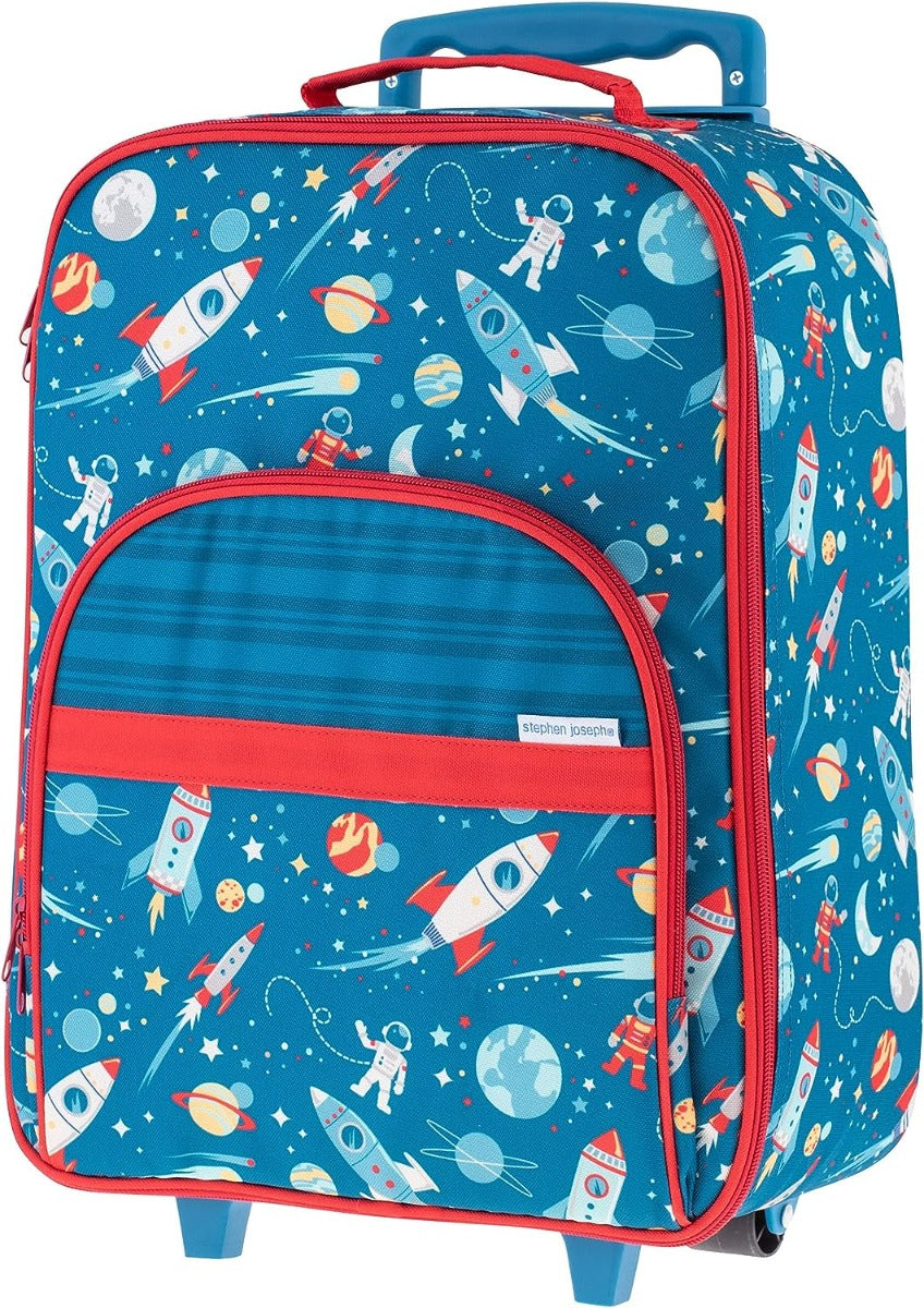 18-inch Space Print Kids Rolling Luggage