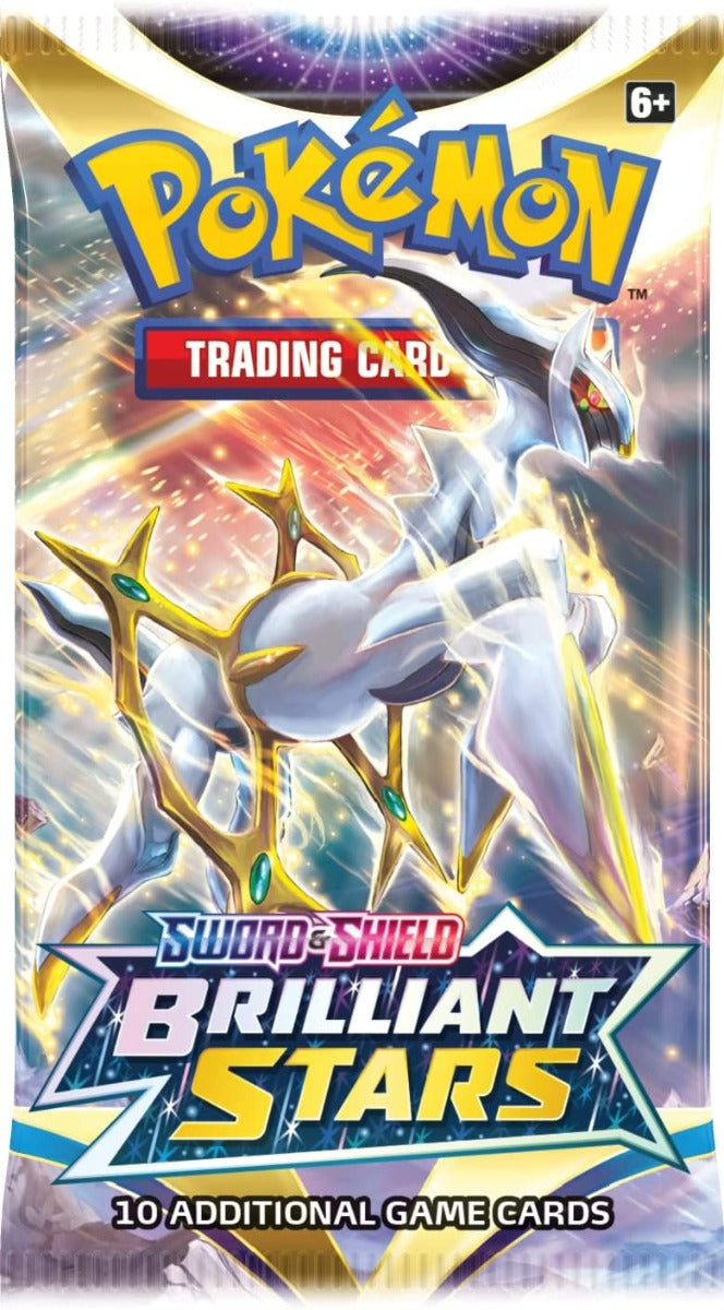 Buy Pokemon Sword & Shield 9 Series Brilliant Stars Booster Pack (Sold Separately Subject to Availability) | Yallatoys.com