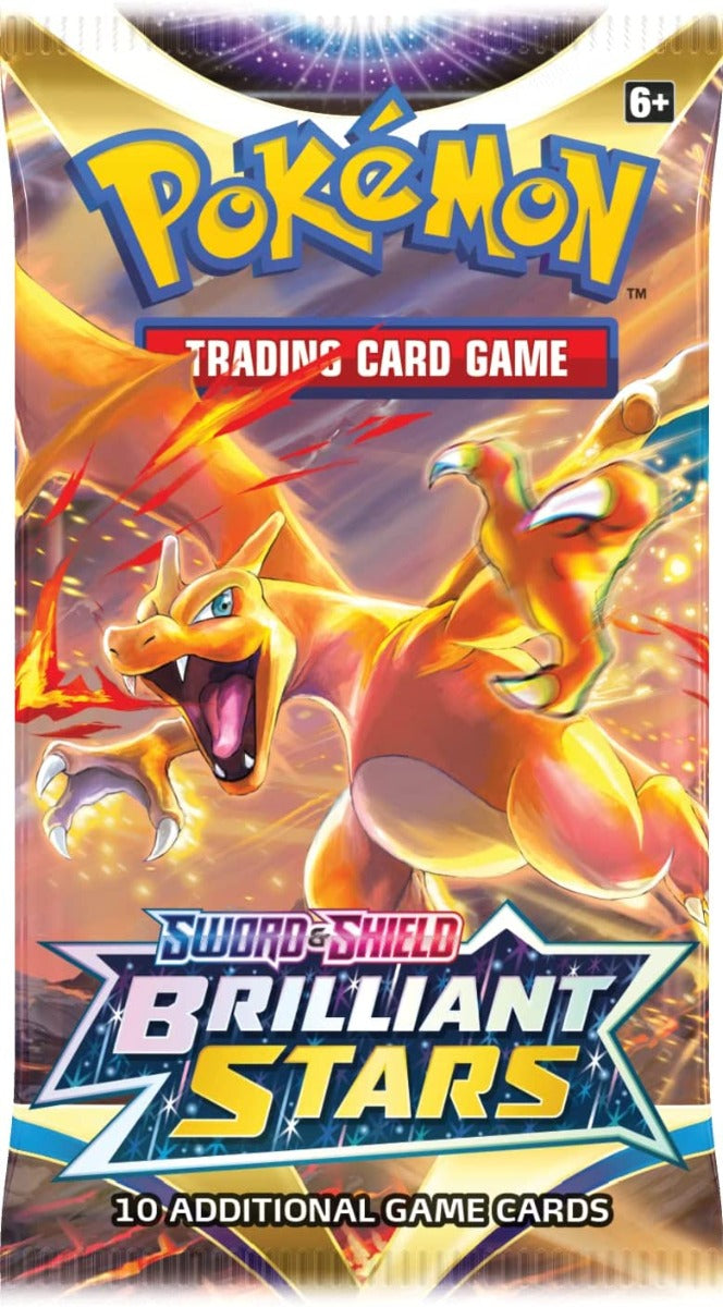 Buy Pokemon Sword & Shield 9 Series Brilliant Stars Booster Pack (Sold Separately Subject to Availability) | Yallatoys.com
