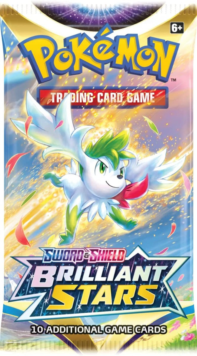Buy Pokemon Sword & Shield 9 Series Brilliant Stars Booster Pack (Sold Separately Subject to Availability) | Yallatoys.com