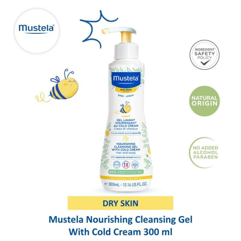Mustela  Nourishing Cleansing Gel With Cold Cream 300Ml Mustela Yallatoys