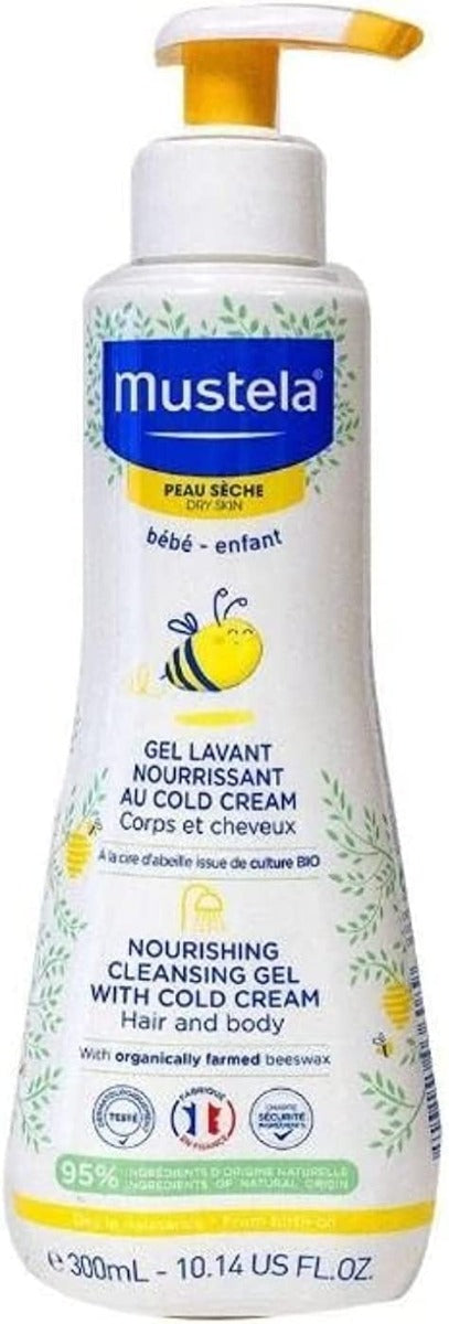 Mustela  Nourishing Cleansing Gel With Cold Cream 300Ml Mustela Yallatoys