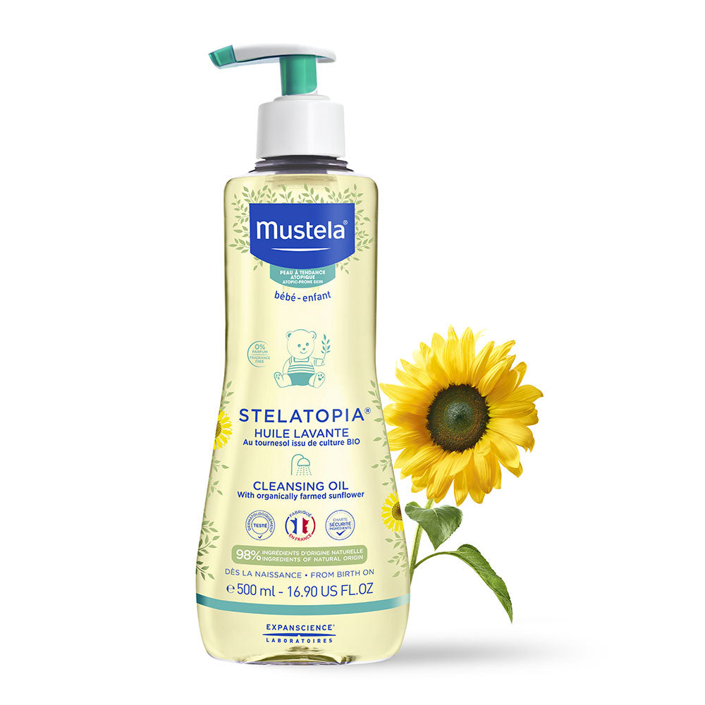 Mustela  Stelatopia Bath Oil 500Ml Mustela Yallatoys