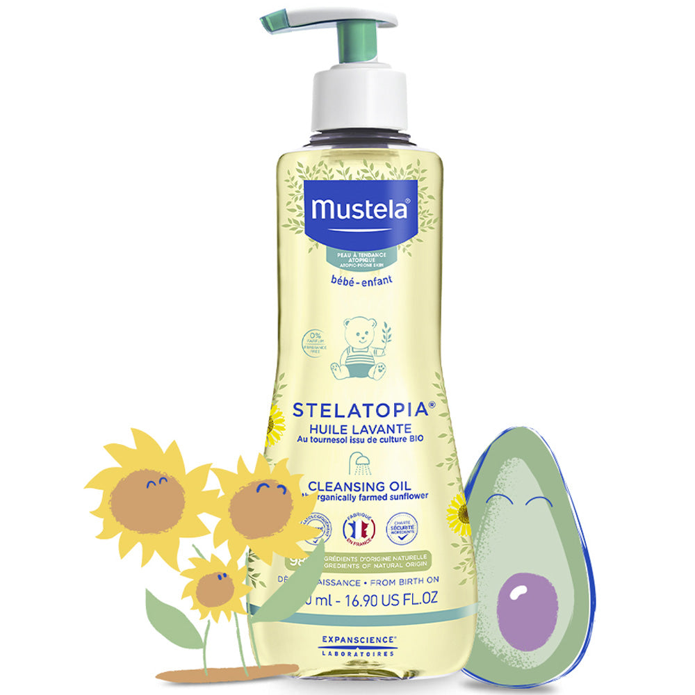 Mustela  Stelatopia Bath Oil 500Ml Mustela Yallatoys