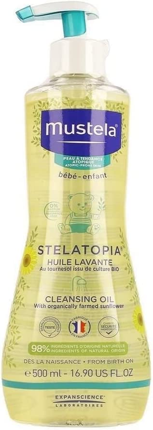 Mustela  Stelatopia Bath Oil 500Ml Mustela Yallatoys