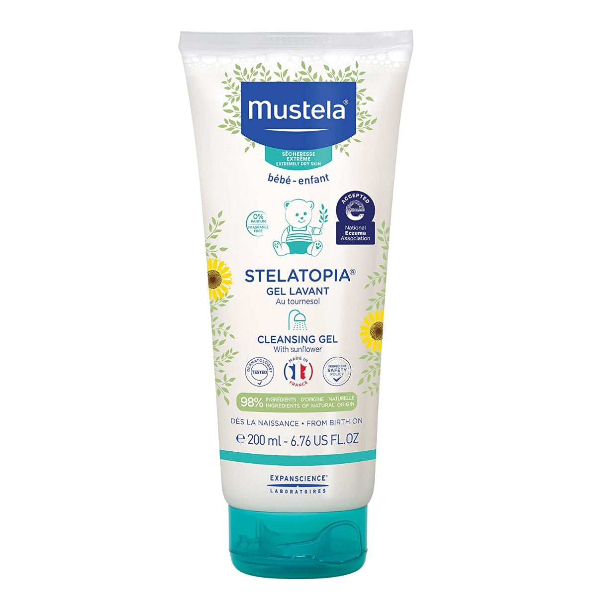 Mustela  Stelatopia Cleansing Gel 200Ml Mustela Yallatoys
