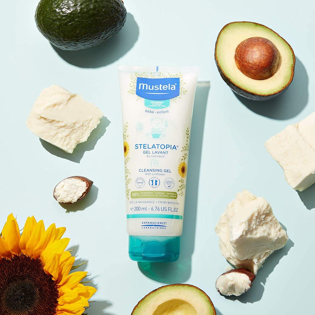 Mustela  Stelatopia Cleansing Gel 200Ml Mustela Yallatoys