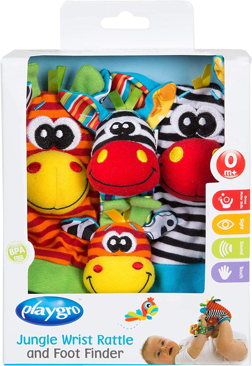 Playgro Jungle Wrist Rattle And Foot Finder Playgro Yallatoys