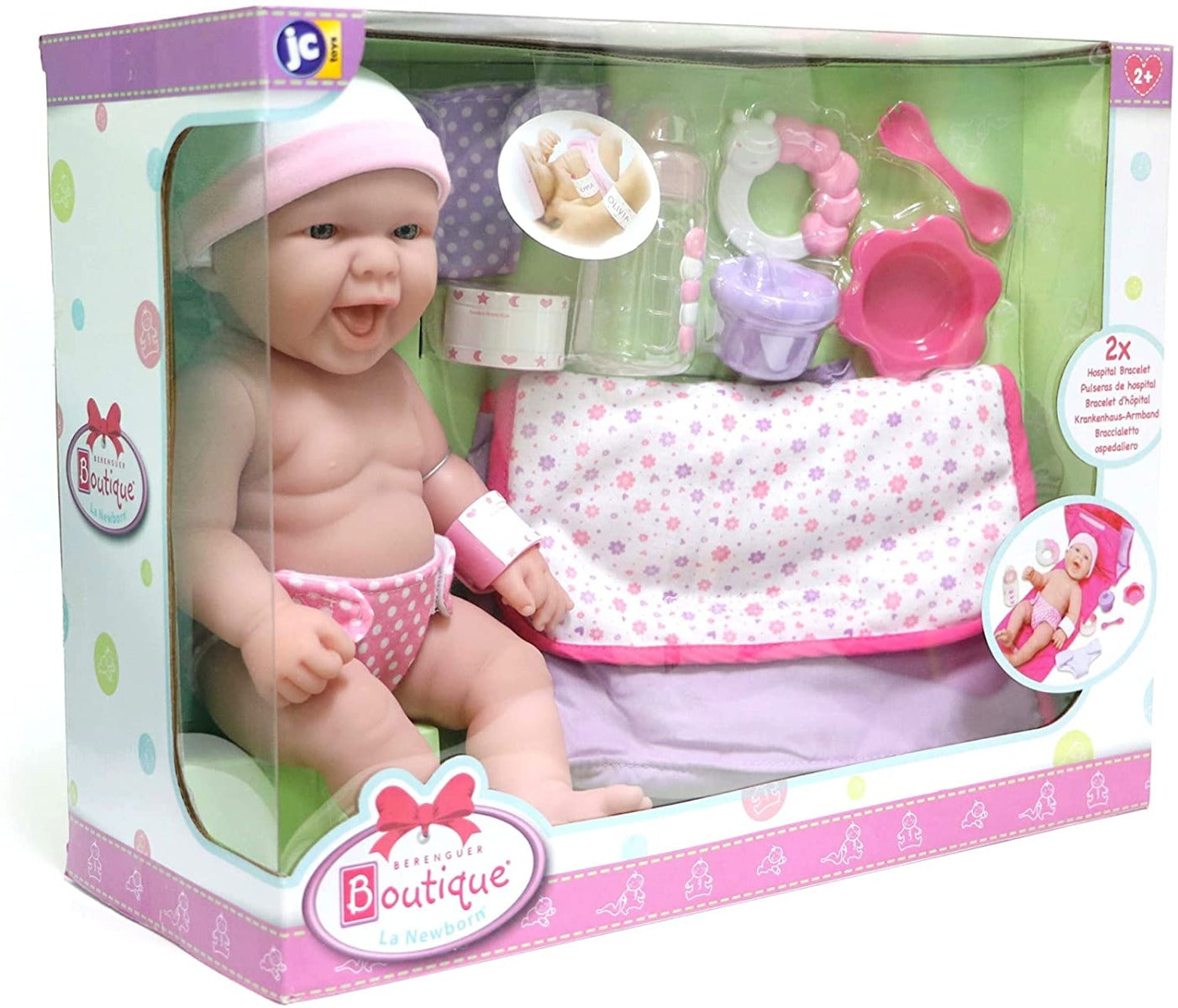 Buy Jc Toys 13inch All-Vinyl La Newborn Realistic Baby Doll Diaper Changing Bag Gift Set | Yallatoys.com