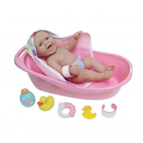 Buy Jc Toys La Newborn Layette Deluxe Bathtub Gift Set 12Inch Realistic Newborn Vinyl With Accessories | Yallatoys.com