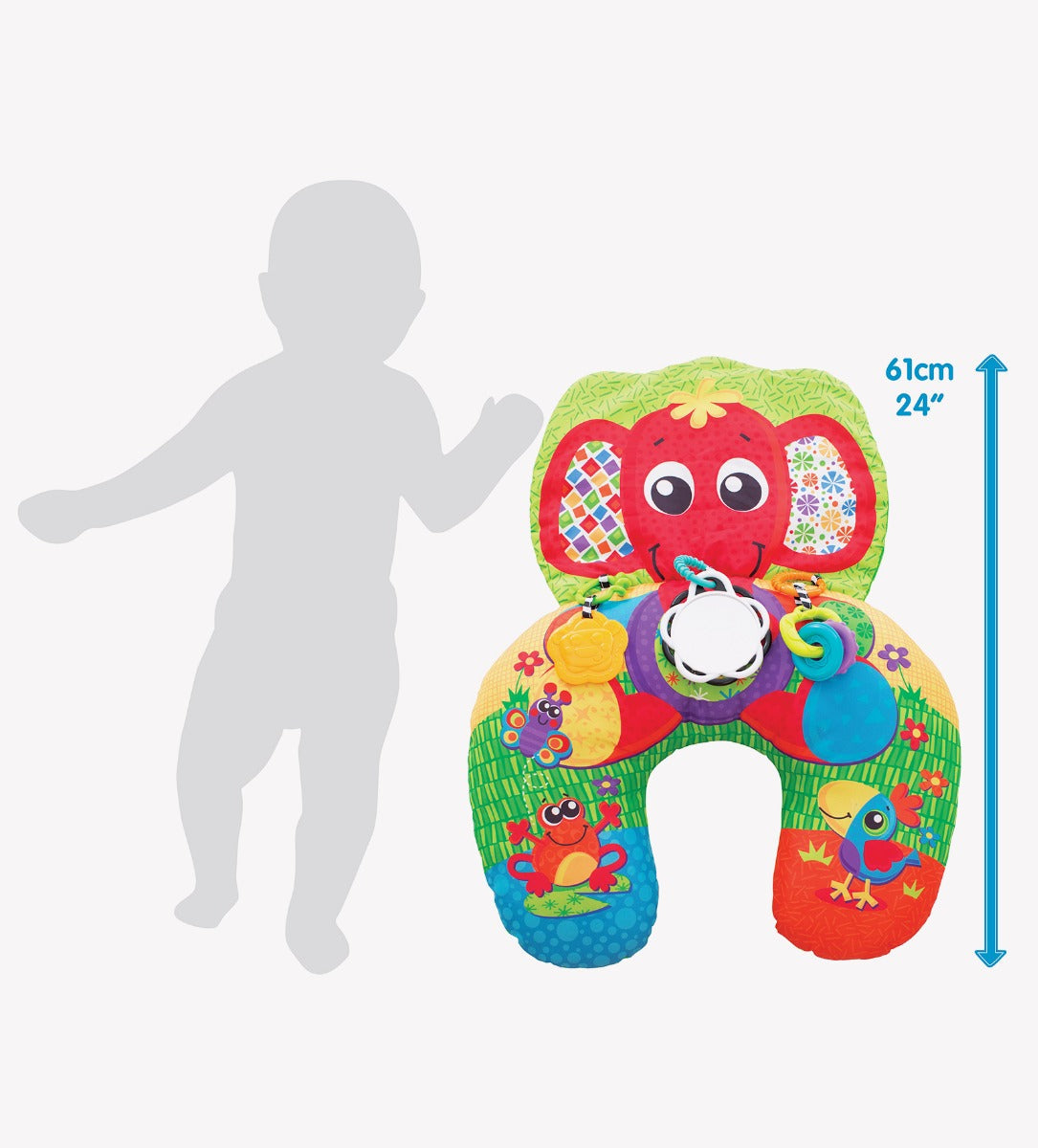 Playgro Elephant Hugs Activity Pillow Playgro Yallatoys