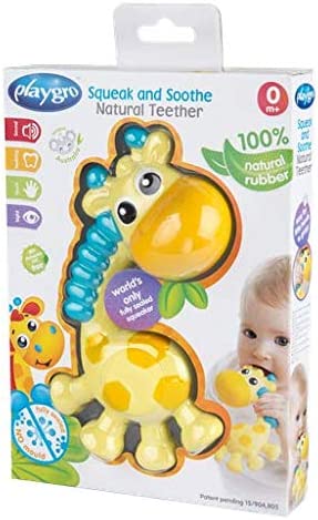 Playgro Squeak And Soothe Natural Teether Playgro Yallatoys