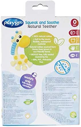 Playgro Squeak And Soothe Natural Teether Playgro Yallatoys