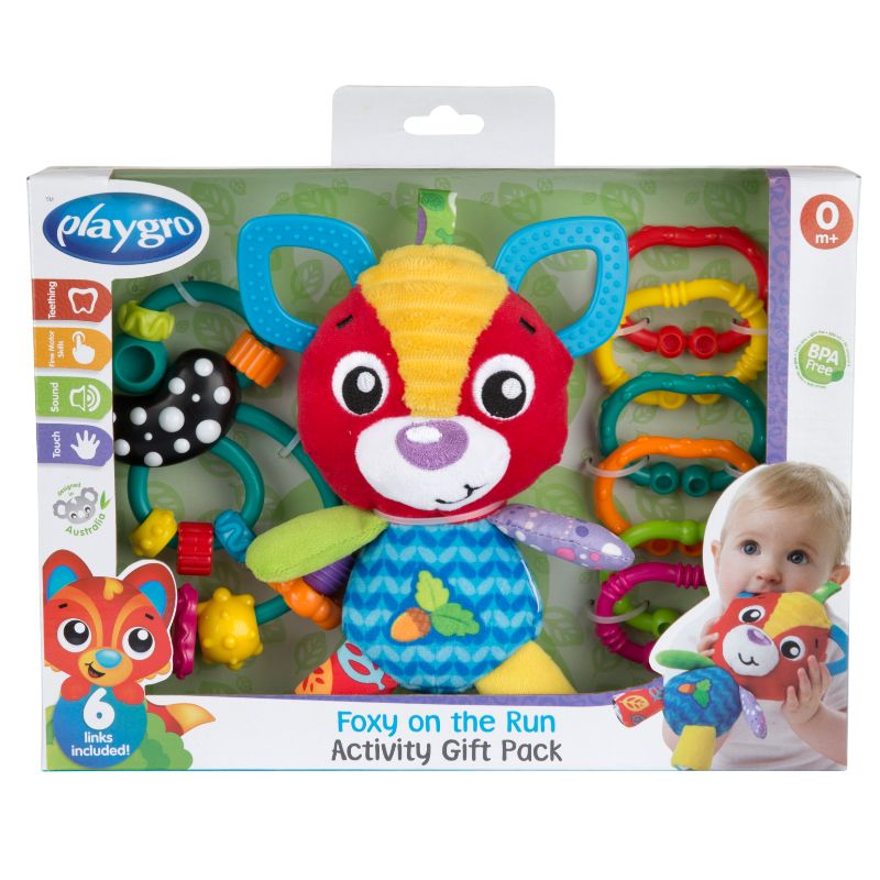Playgro  Squeek Foxy On The Run Activity Gift Pack Playgro Yallatoys