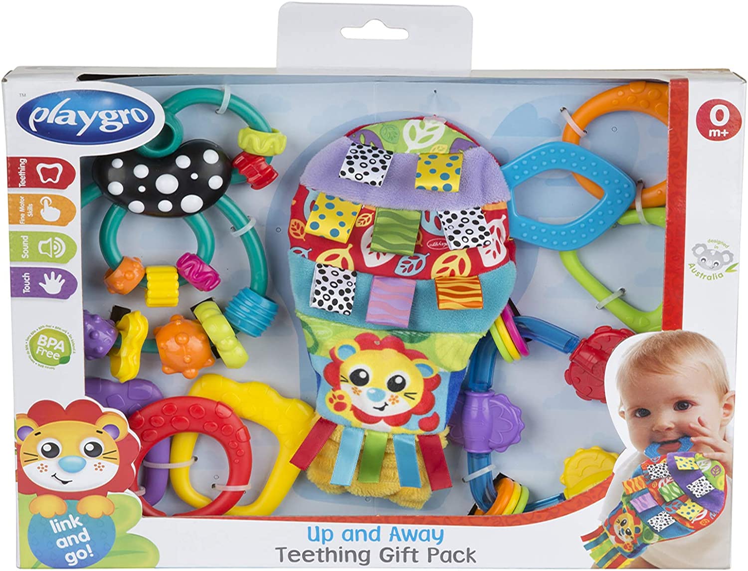 Playgro Squeek Up And Away Teething Gift Pack Playgro Yallatoys