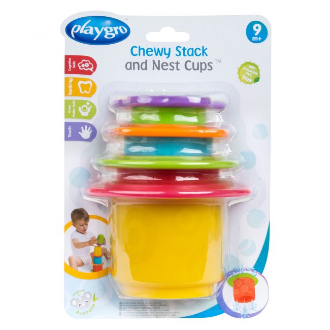 Playgro Chewy Stack And Nest Cups Playgro Yallatoys