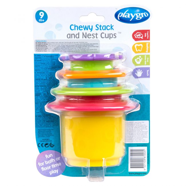 Playgro Chewy Stack And Nest Cups Playgro Yallatoys