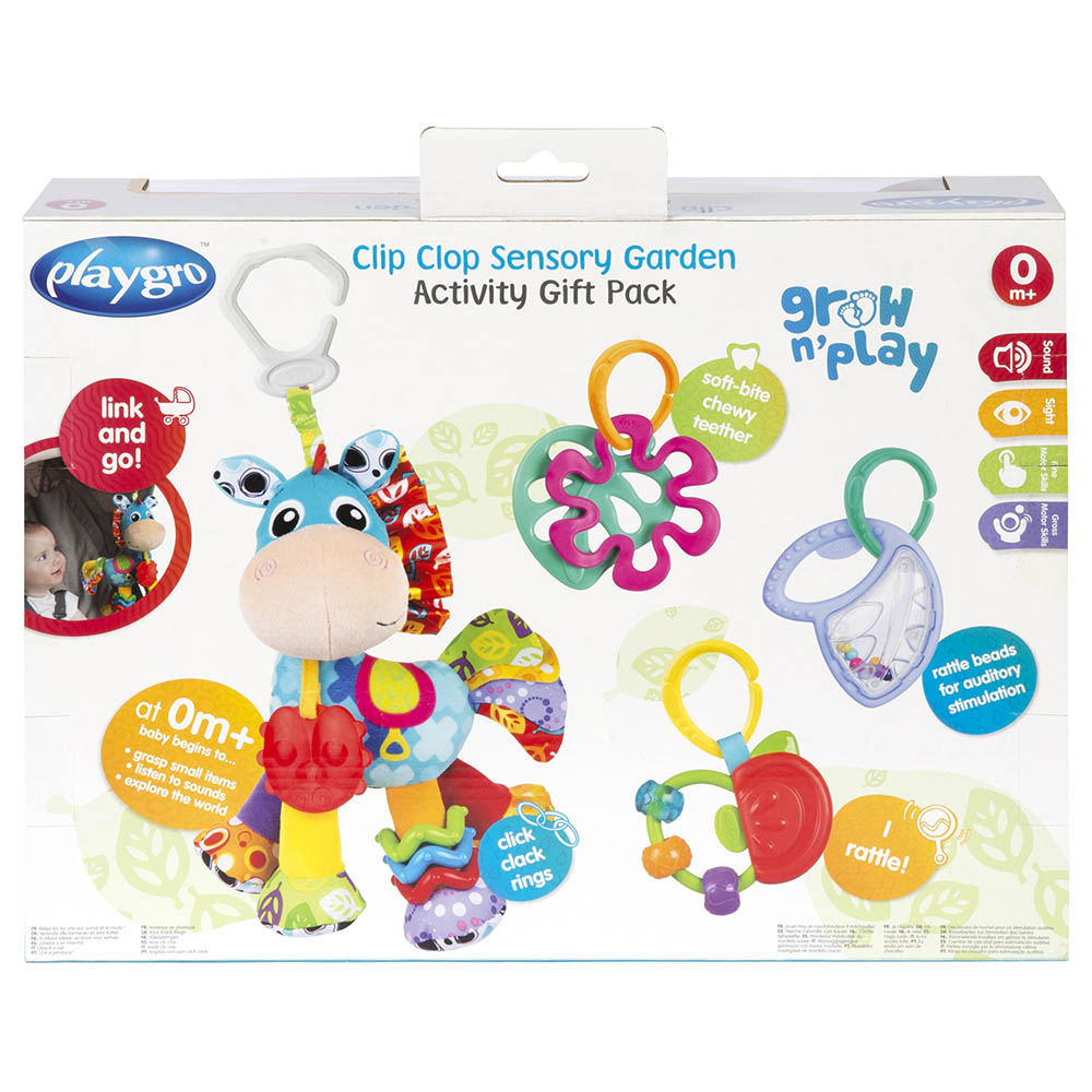 Playgro Clip Clop Sensory Garden Activity Gift Pack Playgro Yallatoys