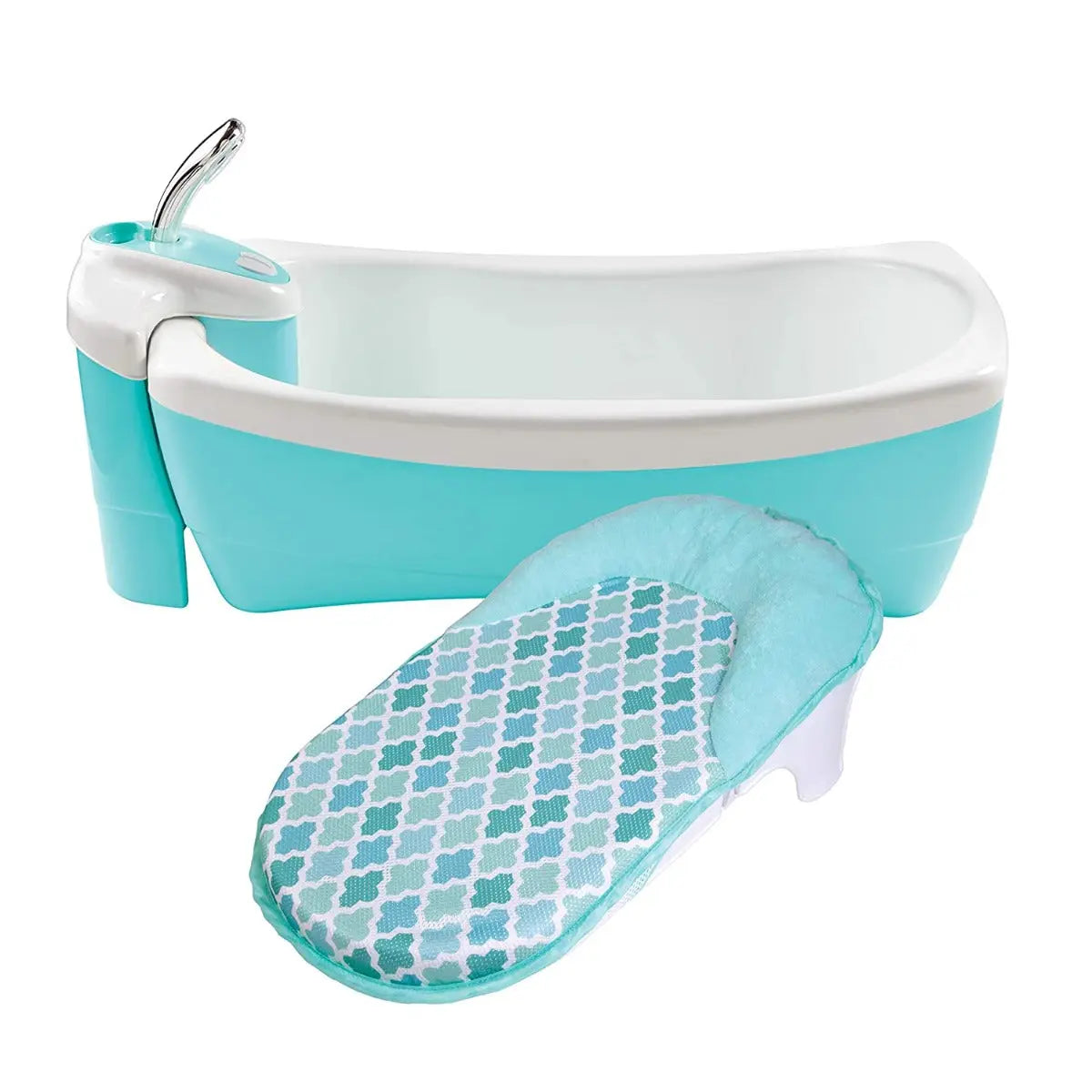 Summer Infant Lil Luxuries Whirlpool Bubbling Spa & Shower Bath Tub Blue Yallamomz Yallatoys