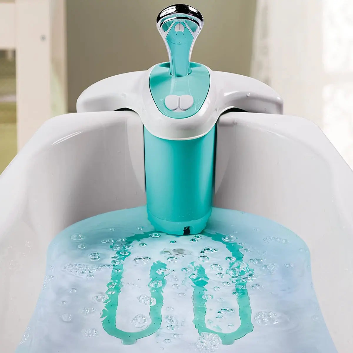 Summer Infant Lil Luxuries Whirlpool Bubbling Spa & Shower Bath Tub Blue Yallamomz Yallatoys