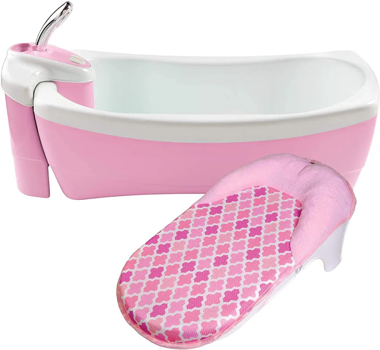 Summer Infant Lil Luxuries Whirlpool Bubbling Spa & Shower Bath Tub Pink Yallamomz Yallatoys