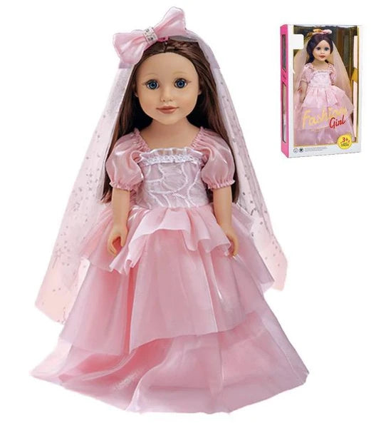 18 inch bride doll Wanderlong elegant wedding gown toy