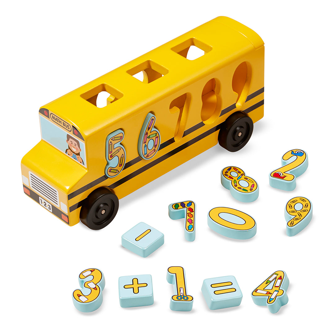 Buy Melissa & Doug Classic Number Matching Maths Bus Toy | Yallatoys.com