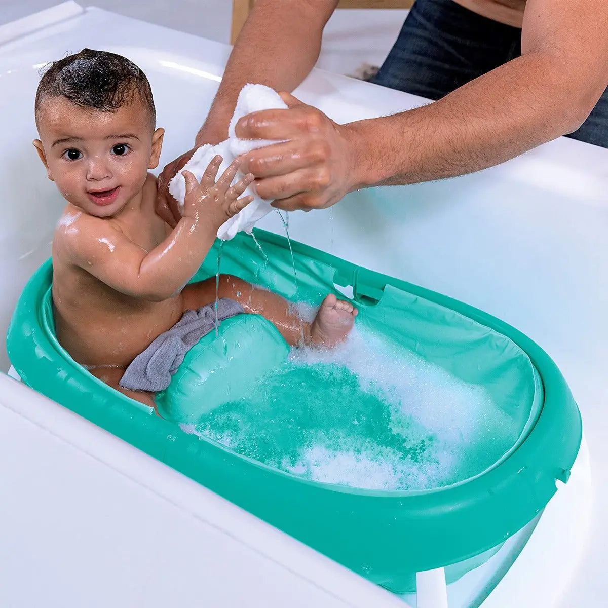 Summer Infant Fold Away Baby Bath Tub Green Yallamomz Yallatoys